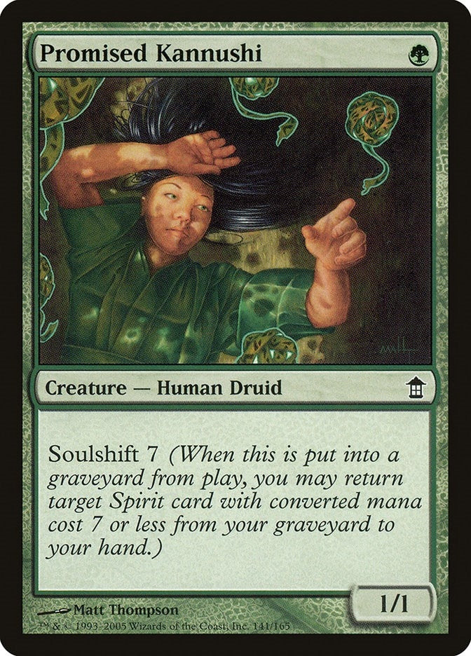 Image for Promised Kannushi (141) (Saviors of Kamigawa) - Magic: The Gathering