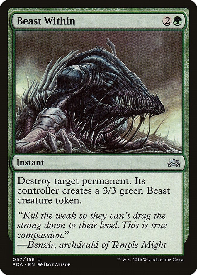 Image for Beast Within (57) (Planechase Anthology) - Magic: The Gathering