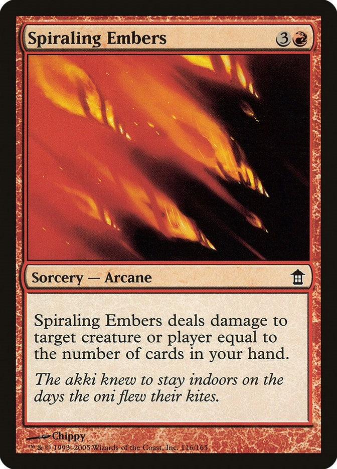 Image for Spiraling Embers (116) (Saviors of Kamigawa) - Magic: The Gathering