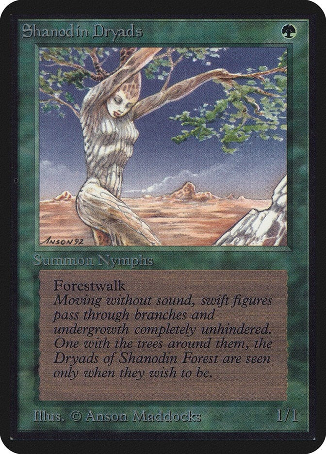 Image for Shanodin Dryads (Alpha Edition) - Magic: The Gathering