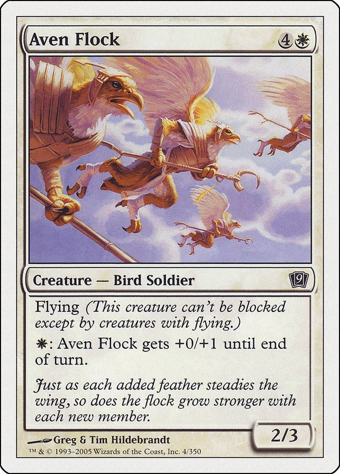 Image for Aven Flock (4) (9th Edition) - Magic: The Gathering