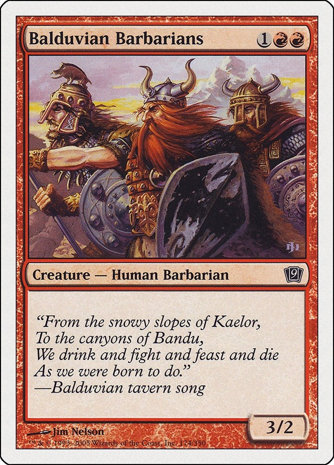 Image for Balduvian Barbarians (174) (9th Edition) - Magic: The Gathering