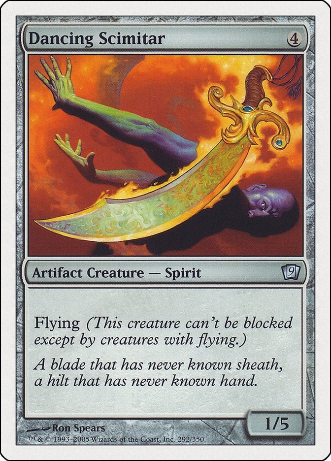 Image for Dancing Scimitar (292) (9th Edition) - Magic: The Gathering