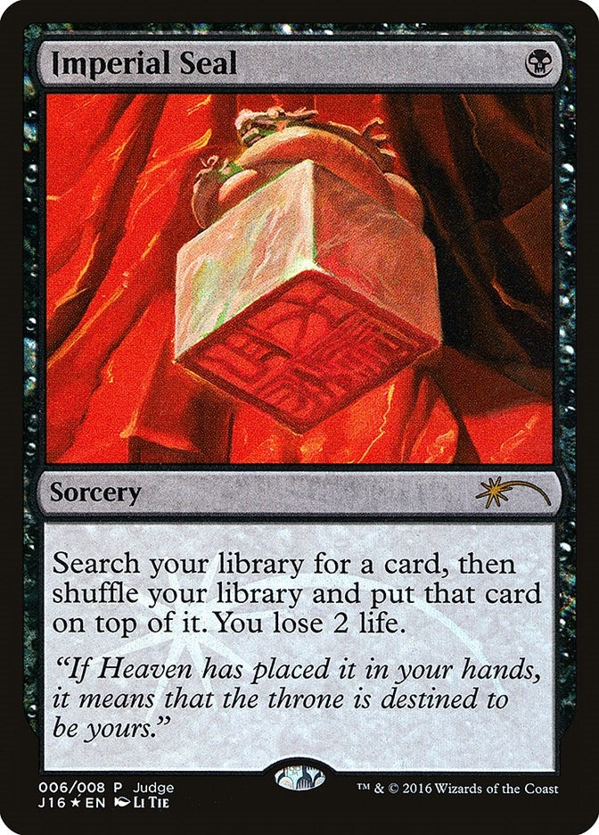 Image for Imperial Seal (6) (Judge Promos) - Magic: The Gathering