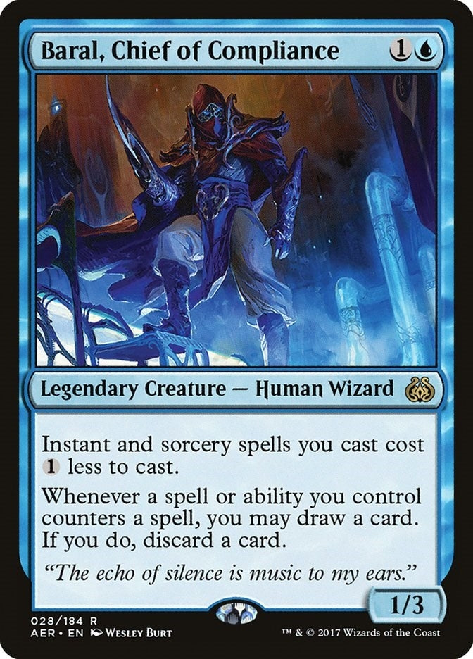 Image for Baral, Chief of Compliance (28) (Aether Revolt) - Magic: The Gathering