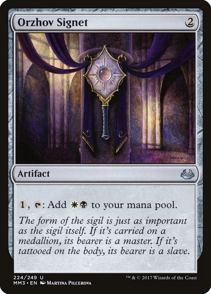 Image for Orzhov Signet (224) (Modern Masters 2017) - Magic: The Gathering