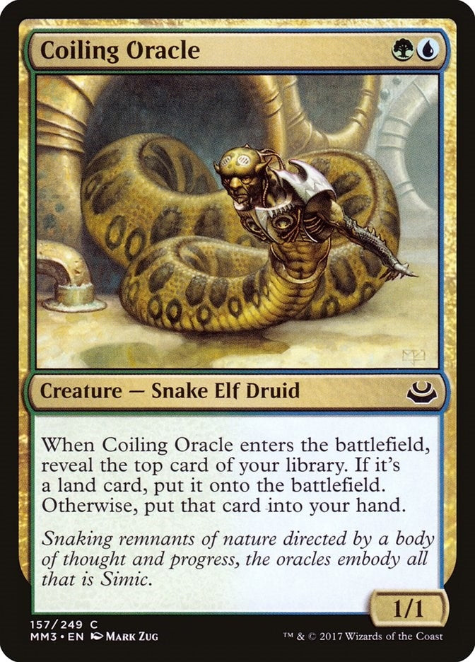 Image for Coiling Oracle (157) (Modern Masters 2017) - Magic: The Gathering