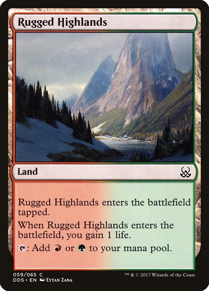 Image for Rugged Highlands (59) (Duel Decks: Mind vs. Might) - Magic: The Gathering
