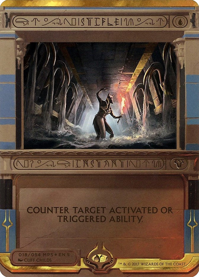 Image for Stifle (18) (Masterpiece Series: Amonkhet Invocations) - Magic: The Gathering