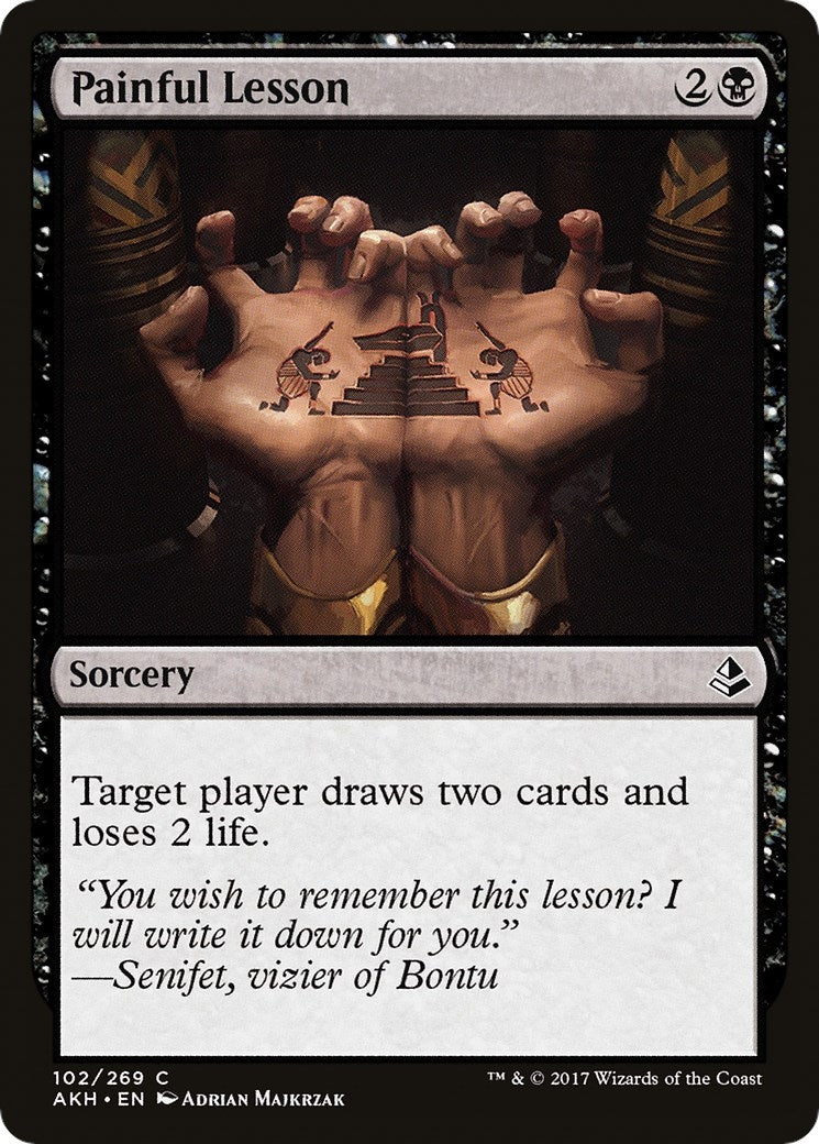 Image for Painful Lesson (102) (Amonkhet) - Magic: The Gathering