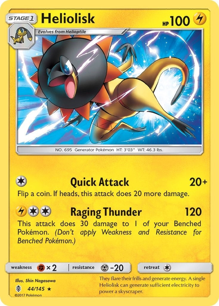 Image for Heliolisk (44/145) (SM - Guardians Rising) - Pokemon
