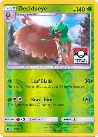 Image for Decidueye - 11/149 (Pokemon League) (011/149) (League & Championship Cards) - Pokemon