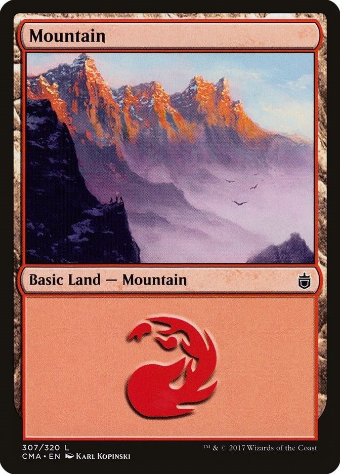 Image for Mountain (307) (307) (Commander Anthology) - Magic: The Gathering
