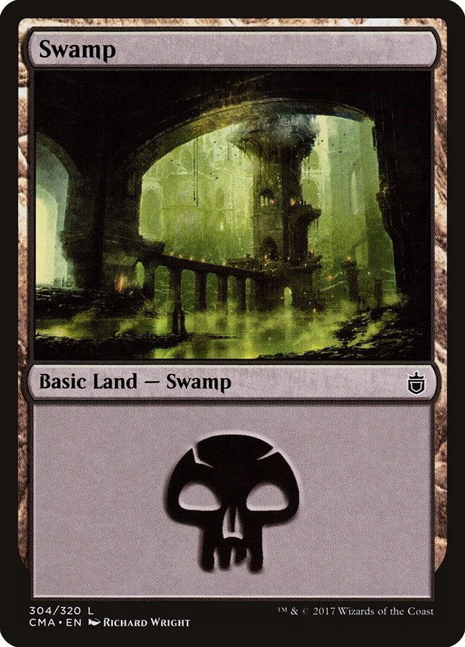 Image for Swamp (304) (304) (Commander Anthology) - Magic: The Gathering