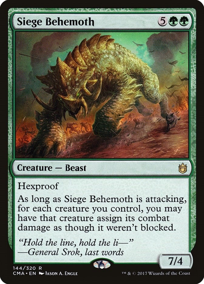 Image for Siege Behemoth (144) (Commander Anthology) - Magic: The Gathering