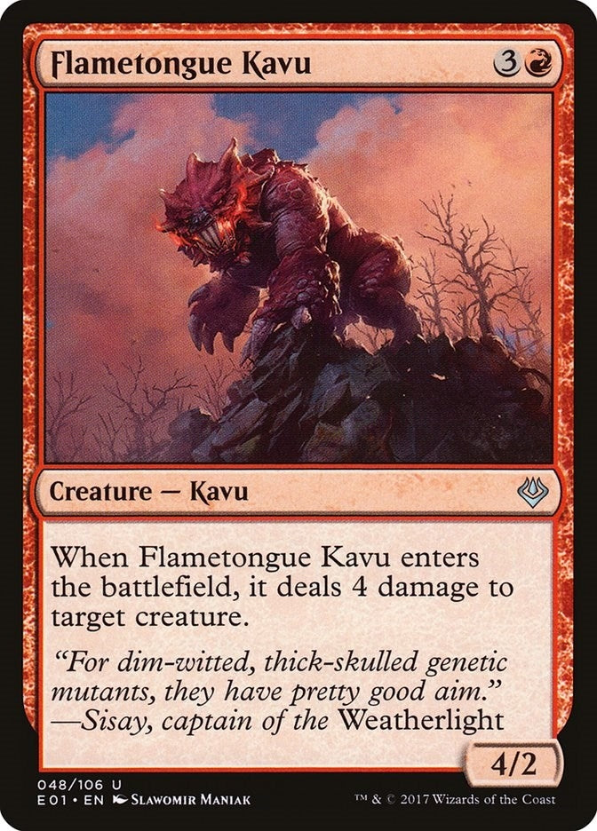 Image for Flametongue Kavu (48) (Archenemy: Nicol Bolas) - Magic: The Gathering