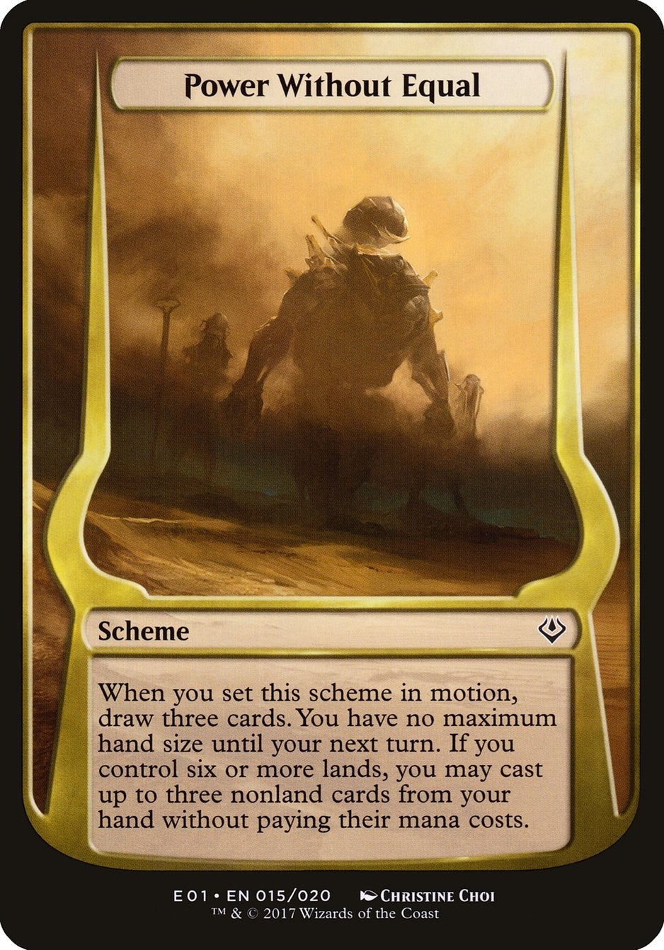 Image for Power Without Equal (Archenemy: Nicol Bolas) (15) (Oversize Cards) - Magic: The Gathering