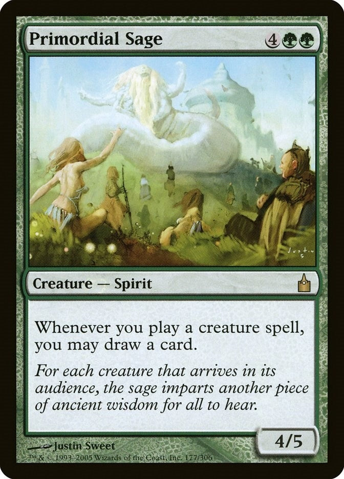 Image for Primordial Sage (177) (Ravnica: City of Guilds) - Magic: The Gathering