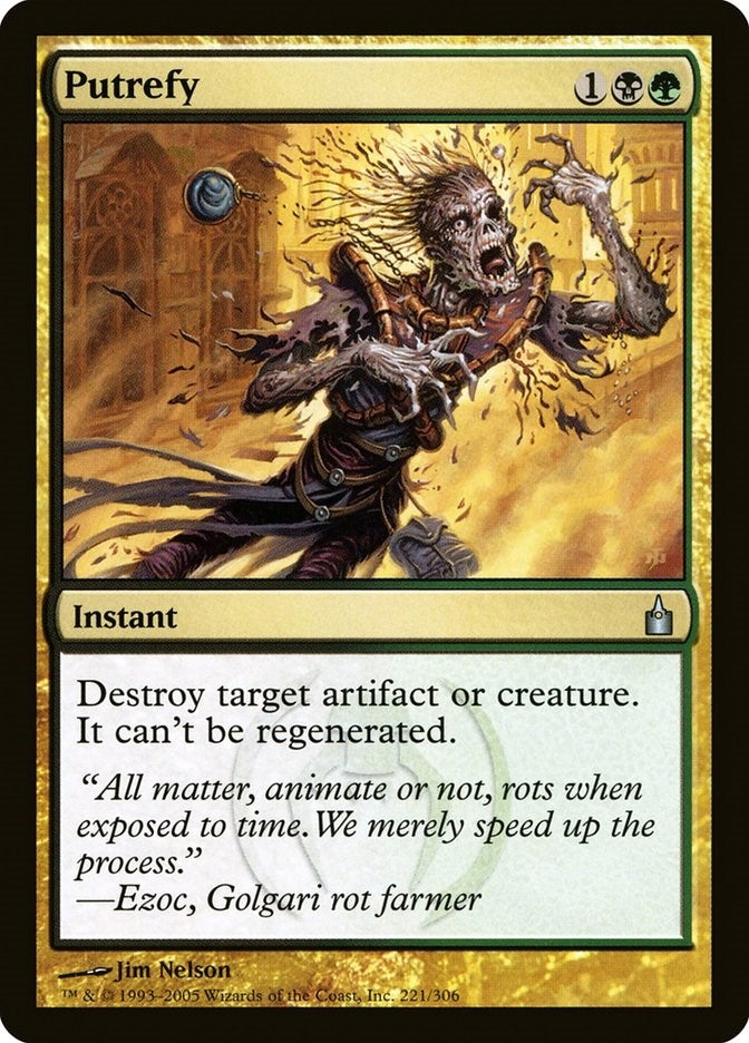 Image for Putrefy (221) (Ravnica: City of Guilds) - Magic: The Gathering