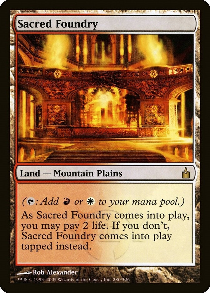 Image for Sacred Foundry (280) (Ravnica: City of Guilds) - Magic: The Gathering