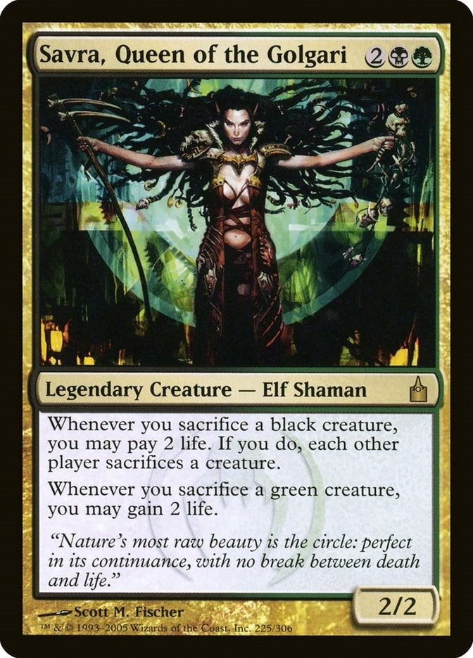 Image for Savra, Queen of the Golgari (225) (Ravnica: City of Guilds) - Magic: The Gathering