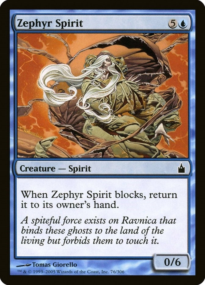 Image for Zephyr Spirit (76) (Ravnica: City of Guilds) - Magic: The Gathering
