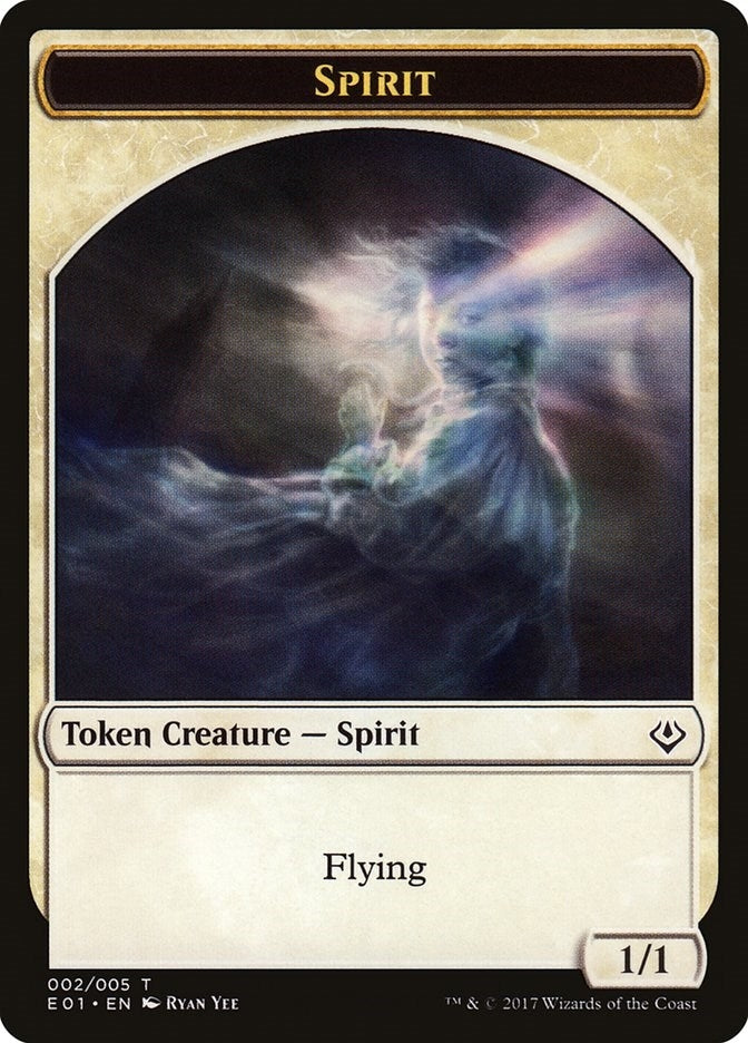 Image for Spirit // Soldier Double-sided Token (2 // 1) (Archenemy: Nicol Bolas) - Magic: The Gathering