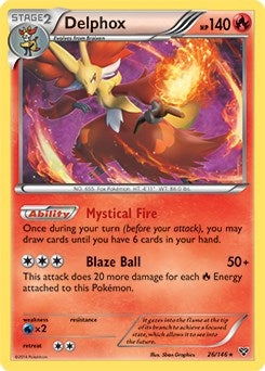 Image for Delphox - 26/146 (XY Base Set) (026/146) (Deck Exclusives) - Pokemon