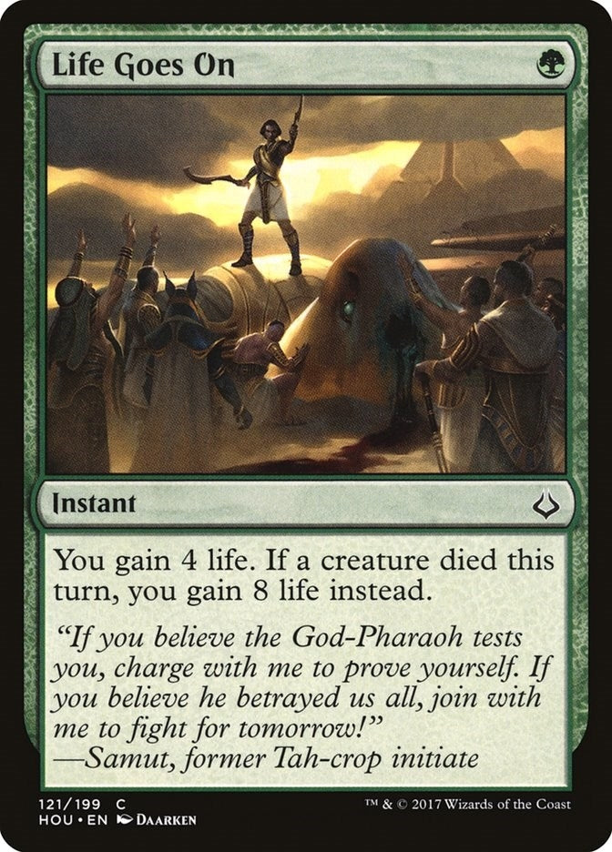 Image for Life Goes On (121) (Hour of Devastation) - Magic: The Gathering