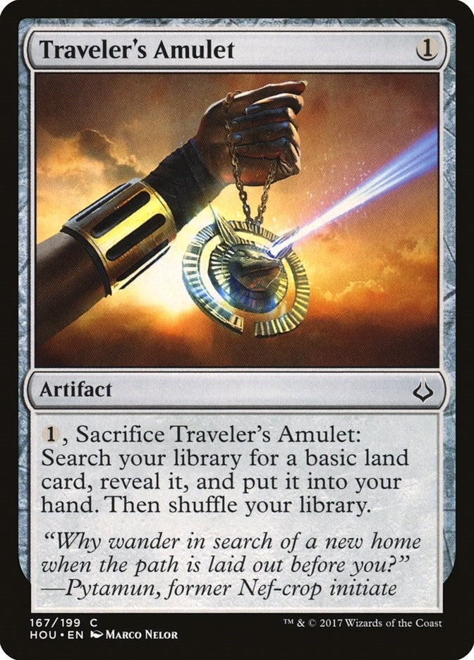 Image for Traveler's Amulet (167) (Hour of Devastation) - Magic: The Gathering