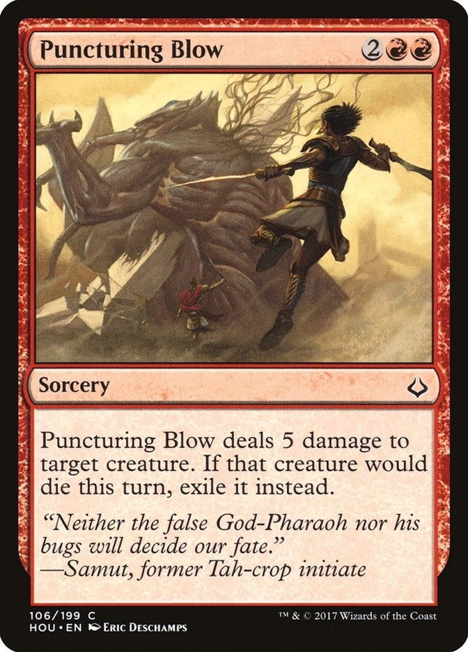 Image for Puncturing Blow (106) (Hour of Devastation) - Magic: The Gathering