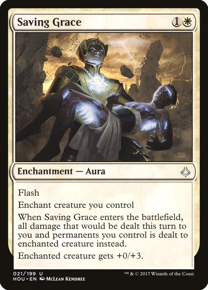 Image for Saving Grace (21) (Hour of Devastation) - Magic: The Gathering
