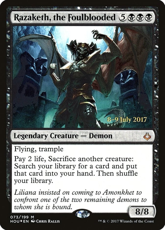 Image for Razaketh, the Foulblooded (73) (Prerelease Cards) - Magic: The Gathering