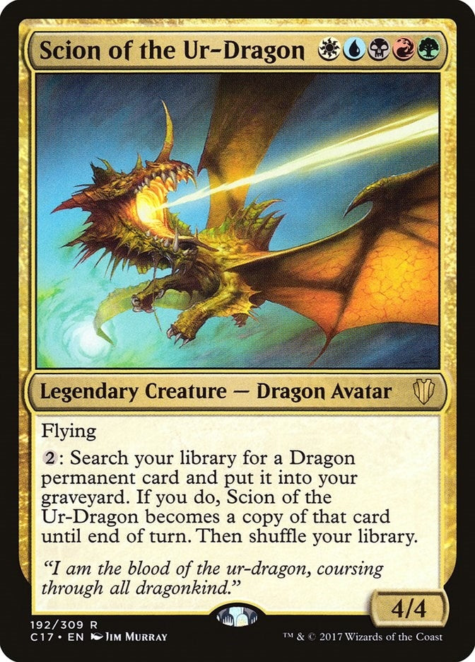 Image for Scion of the Ur-Dragon (192) (Commander 2017) - Magic: The Gathering