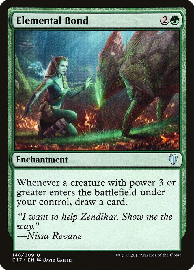 Image for Elemental Bond (148) (Commander 2017) - Magic: The Gathering
