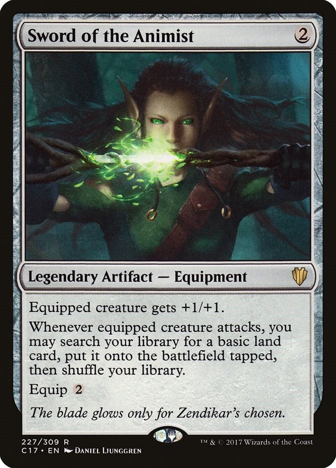 Image for Sword of the Animist (227) (Commander 2017) - Magic: The Gathering