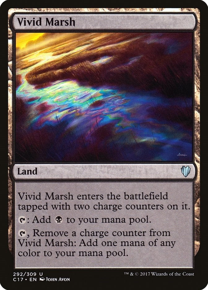 Image for Vivid Marsh (292) (Commander 2017) - Magic: The Gathering