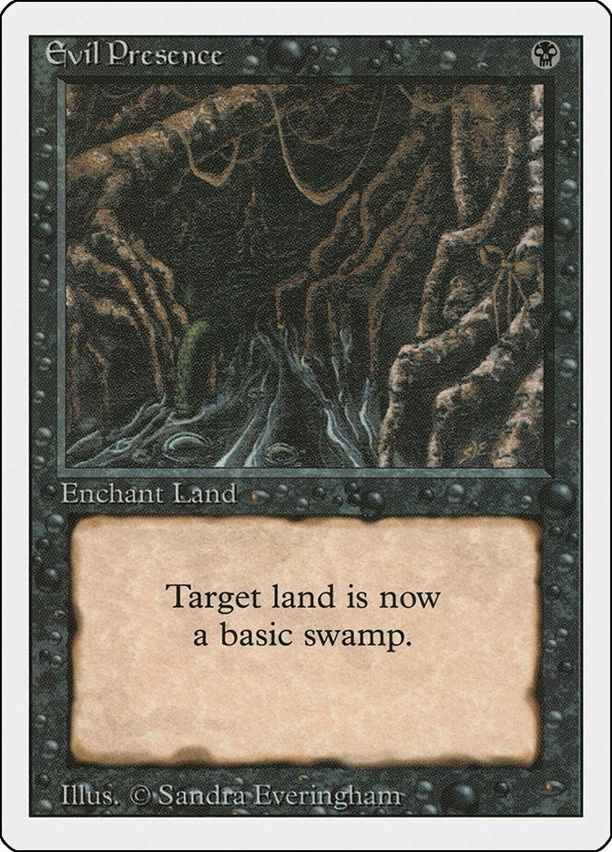 Image for Evil Presence (Revised Edition) - Magic: The Gathering