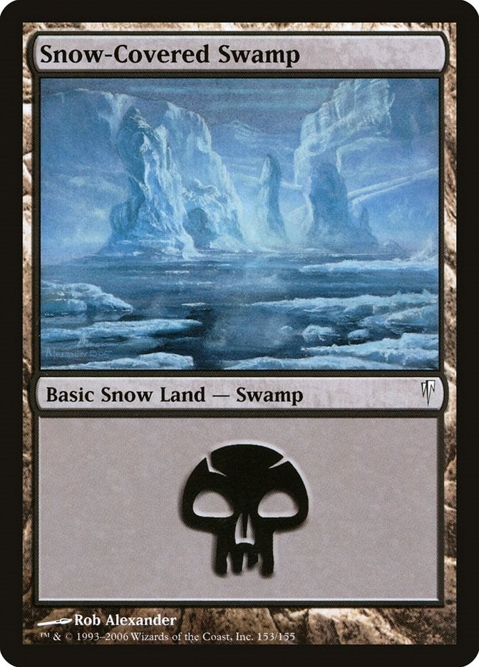 Image for Snow-Covered Swamp (153) (Coldsnap) - Magic: The Gathering