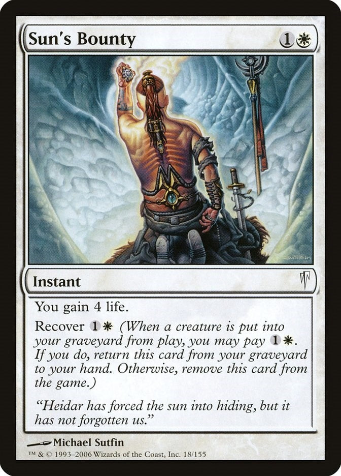 Image for Sun's Bounty (18) (Coldsnap) - Magic: The Gathering