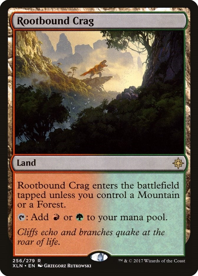 Image for Rootbound Crag (256) (Ixalan) - Magic: The Gathering