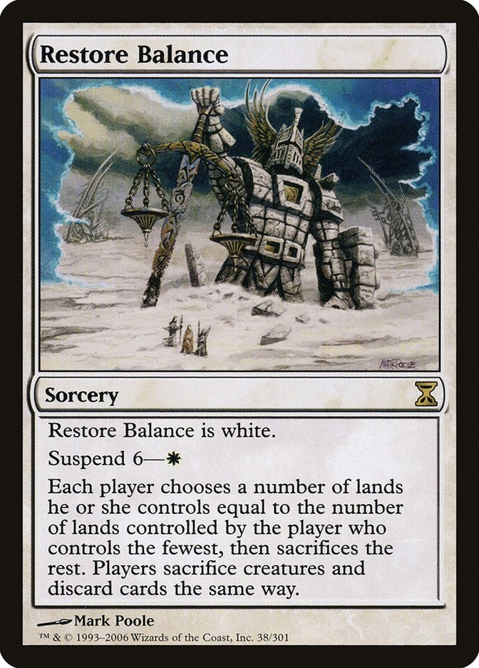Image for Restore Balance (38) (Time Spiral) - Magic: The Gathering