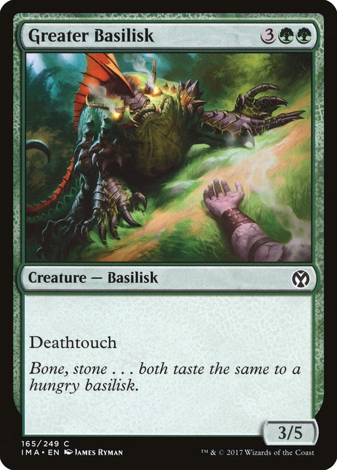 Image for Greater Basilisk (165) (Iconic Masters) - Magic: The Gathering