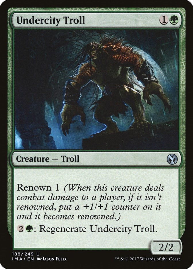 Image for Undercity Troll (188) (Iconic Masters) - Magic: The Gathering