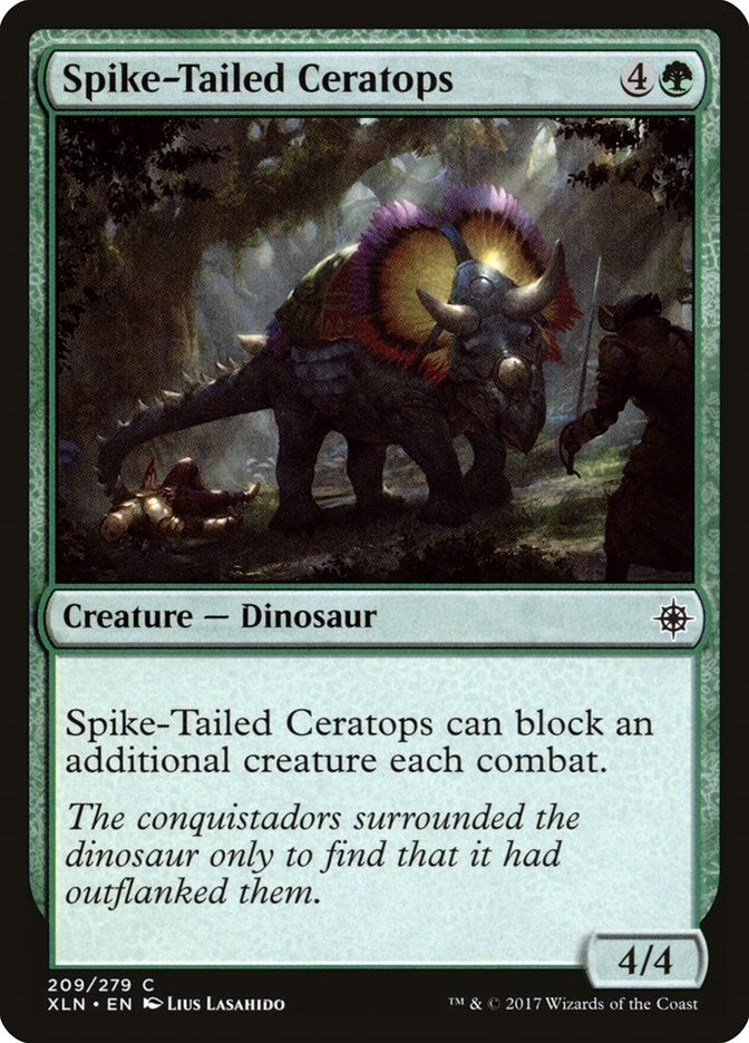 Image for Spike-Tailed Ceratops (209) (Ixalan) - Magic: The Gathering