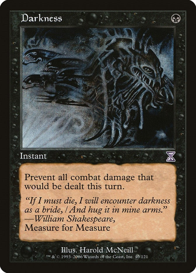 Image for Darkness (40) (Timeshifted) - Magic: The Gathering