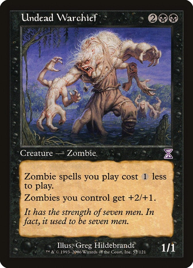 Image for Undead Warchief (52) (Timeshifted) - Magic: The Gathering