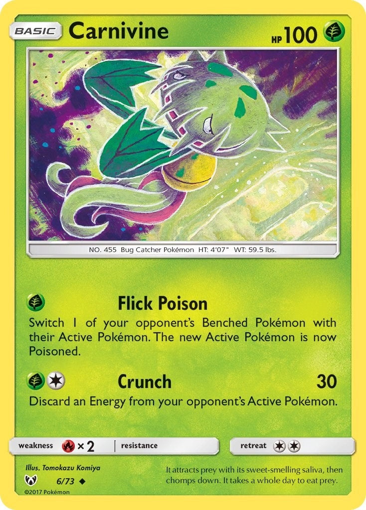 Image for Carnivine (6/73) (Shining Legends) - Pokemon