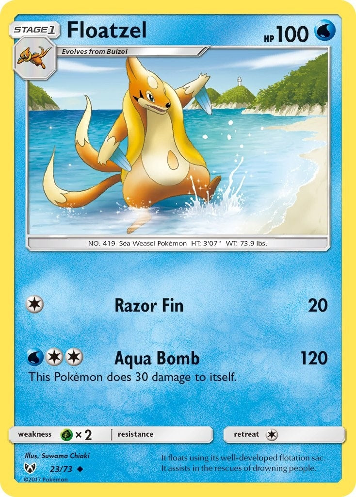 Image for Floatzel (23/73) (Shining Legends) - Pokemon