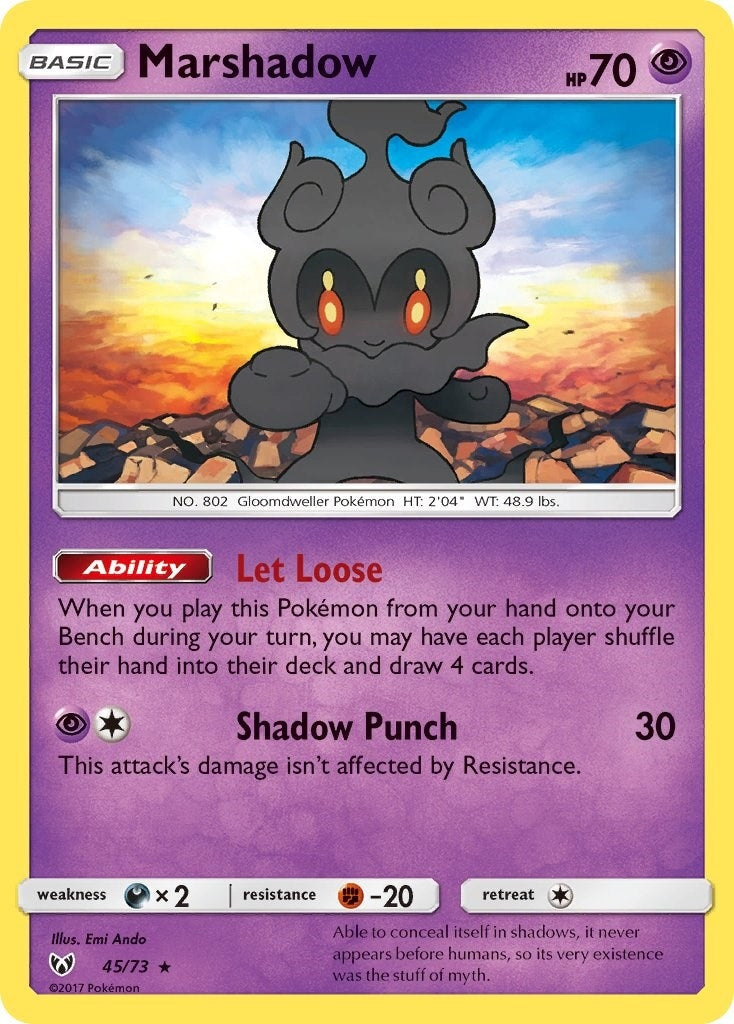 Image for Marshadow (45/73) (Shining Legends) - Pokemon